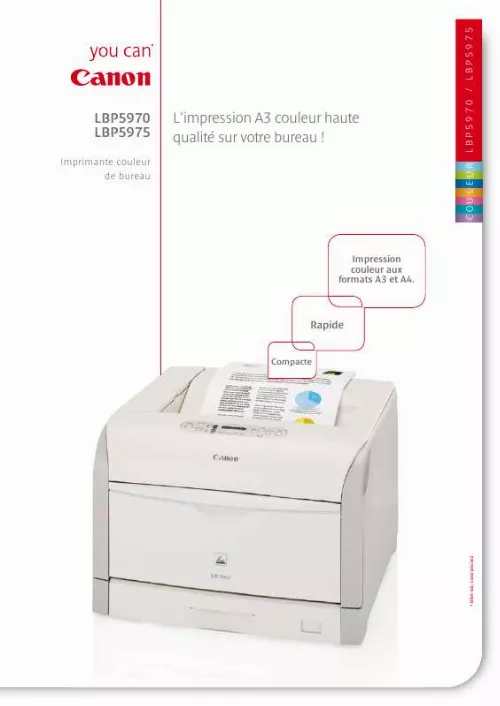 Mode d'emploi CANON LBP 5975