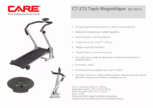 Mode d'emploi CARE FITNESS CT-272