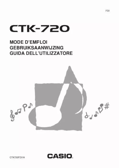 Mode d'emploi CASIO CTK-720
