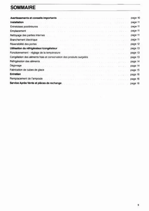 Mode d'emploi CASTOR CF320D