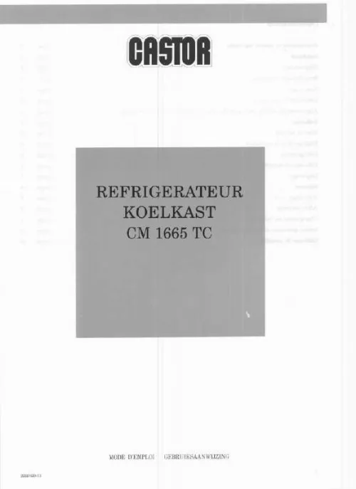 Mode d'emploi CASTOR CM1665TC