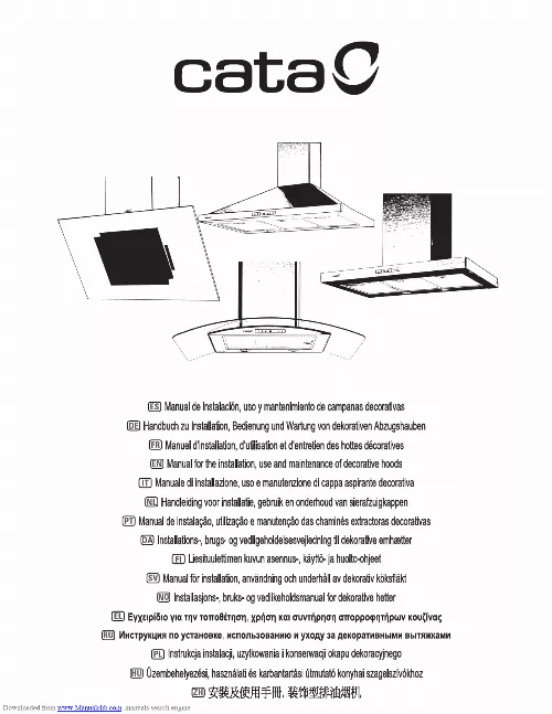 Mode d'emploi CATA OMEGA 900