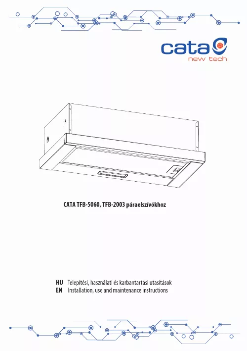 Mode d'emploi CATA TF 5060