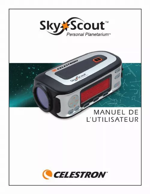 Mode d'emploi CELESTRON SKYSCOUT