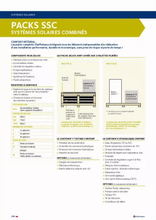 Mode d'emploi CHAFFOTEAUX & MAURY SSC