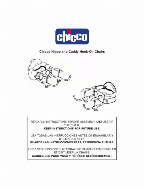 Mode d'emploi CHICCO HIPPO AND CADDY HOOK-ON