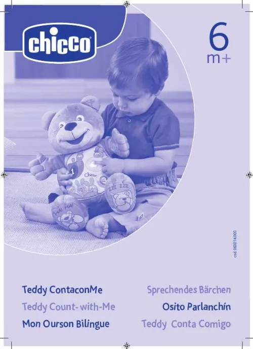 Mode d'emploi CHICCO TEDDY COUNT-WITH-ME