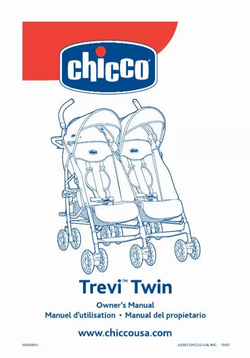 Mode d'emploi CHICCO TREVI TWIN