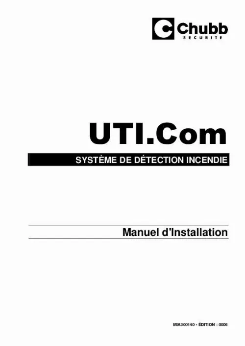 Mode d'emploi CHUBB UTI.COM