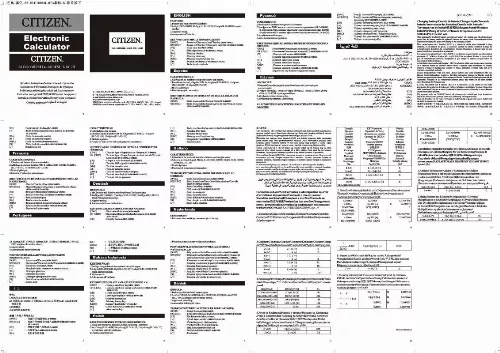 Mode d'emploi CITIZEN SLD-1012II