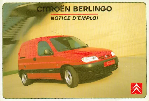Mode d'emploi CITROEN BERLINGO 1 2000