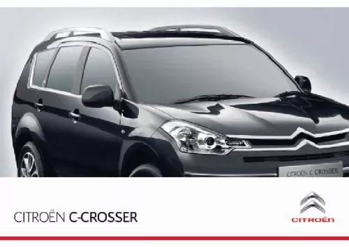 Mode d'emploi CITROEN C-CROSSER