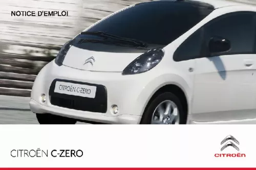 Mode d'emploi CITROEN C-ZERO