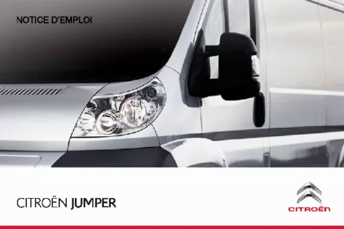 Mode d'emploi CITROEN JUMPER