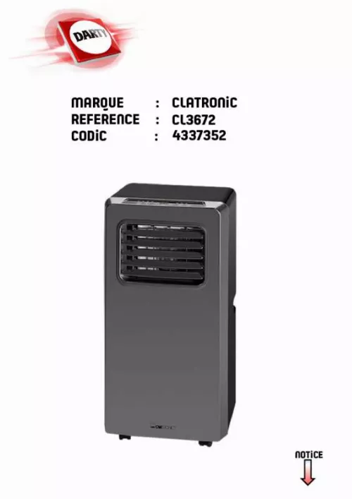 Mode d'emploi CLATRONIC CL 3672