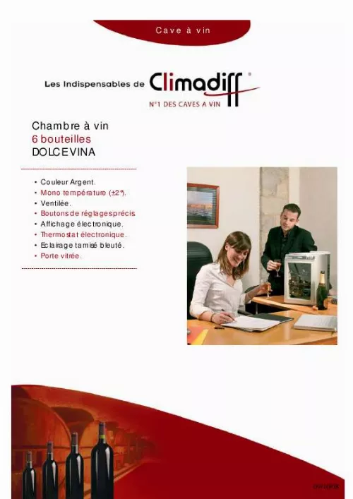 Mode d'emploi CLIMADIFF DOLCE VINA