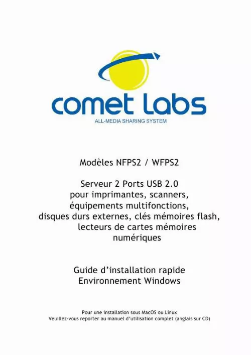 Mode d'emploi COMET LABS NFPS2