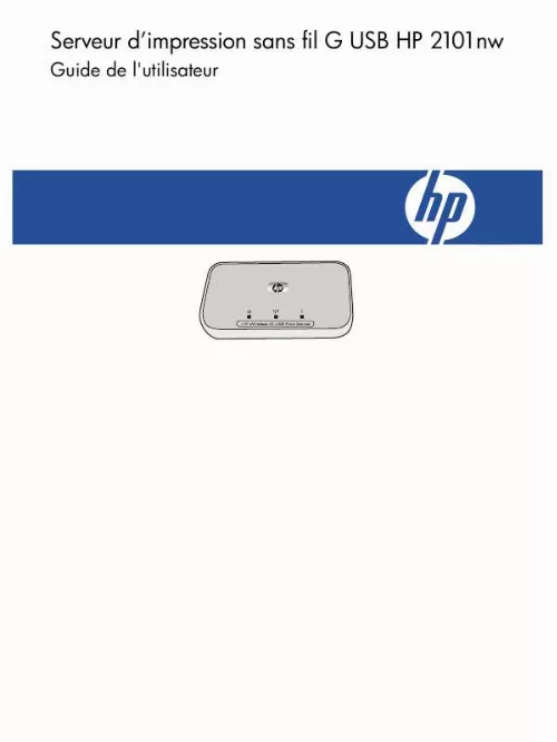 Mode d'emploi COMPAQ G USB HP 2101NW