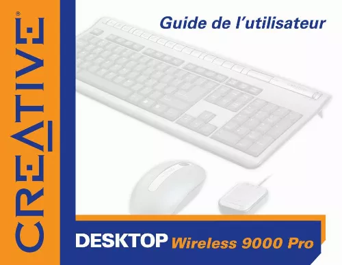 Mode d'emploi CREATIVE DESKTOP WIRELESS 9000 PRO