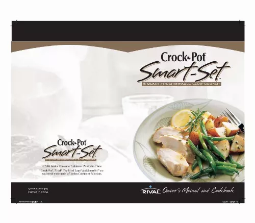 Mode d'emploi CROCK POT SCVC600SS-CN