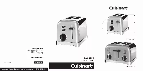 Mode d'emploi CUISINART TOASTER CPT2000E