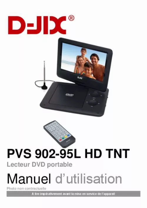 Mode d'emploi D-JIX PVS 902-95L HD TNT