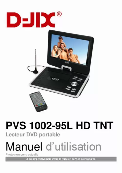 Mode d'emploi D-JIX PVS1002 95L HD TNT