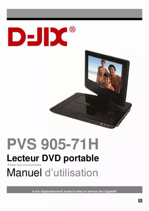 Mode d'emploi D-JIX PVS905-71H