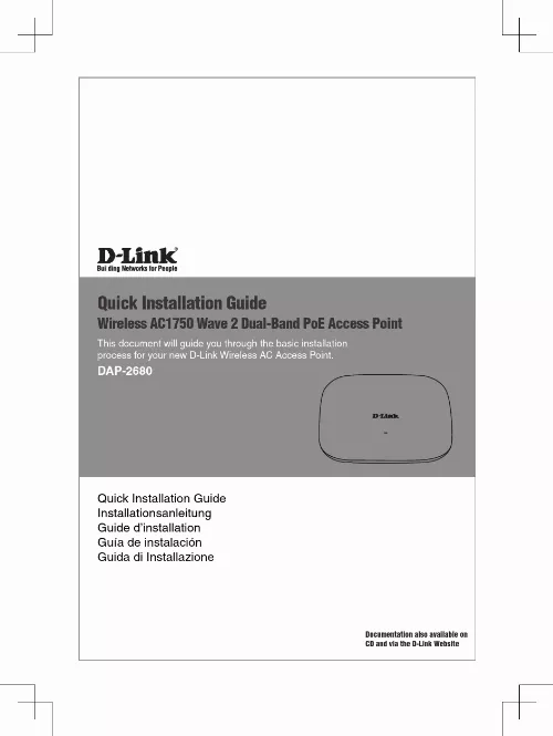 Mode d'emploi D-LINK DAP-2680