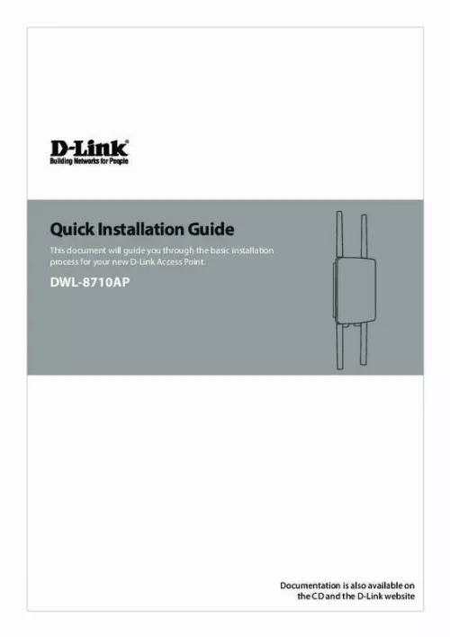 Mode d'emploi D-LINK DWL-8710AP