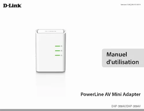 Mode d'emploi D-LINK POWERLINE