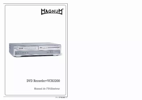 Mode d'emploi DAEWOO DVD RECORDER VCR3200