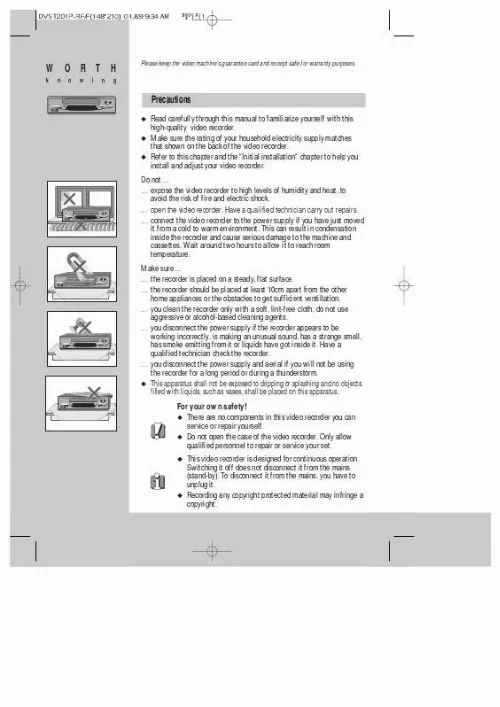 Mode d'emploi DAEWOO TVCR210