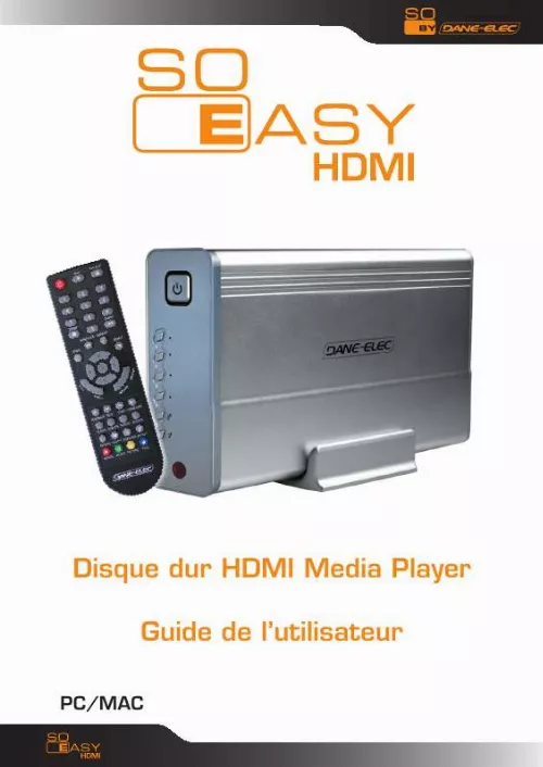 Mode d'emploi DANE-ELEC SO EASY HDMI