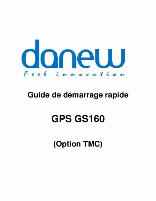 Mode d'emploi DANEW GPS GS160
