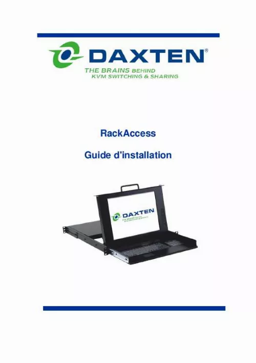 Mode d'emploi DAXTEN RACKACCESS