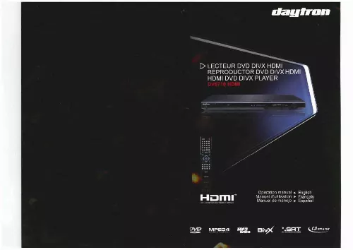 Mode d'emploi DAYTRON DV6710 HDMI