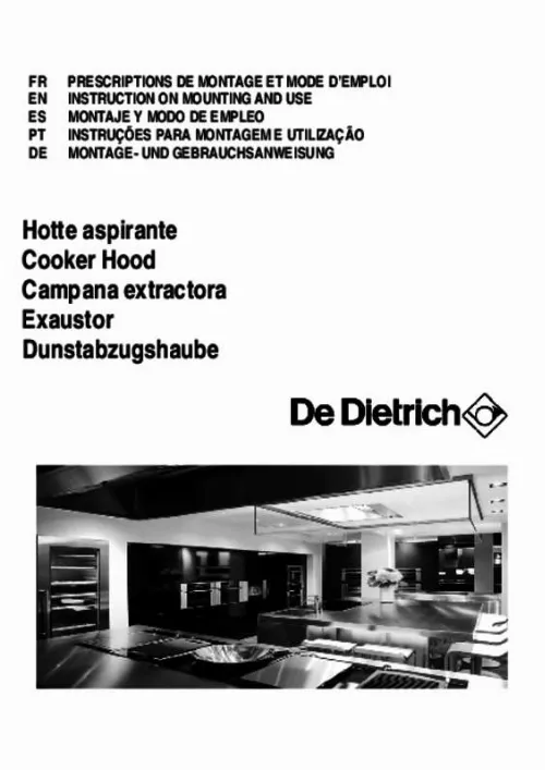 Mode d'emploi DE DIETRICH DHT 1156 X