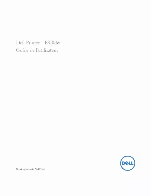 Mode d'emploi DELL E310DW