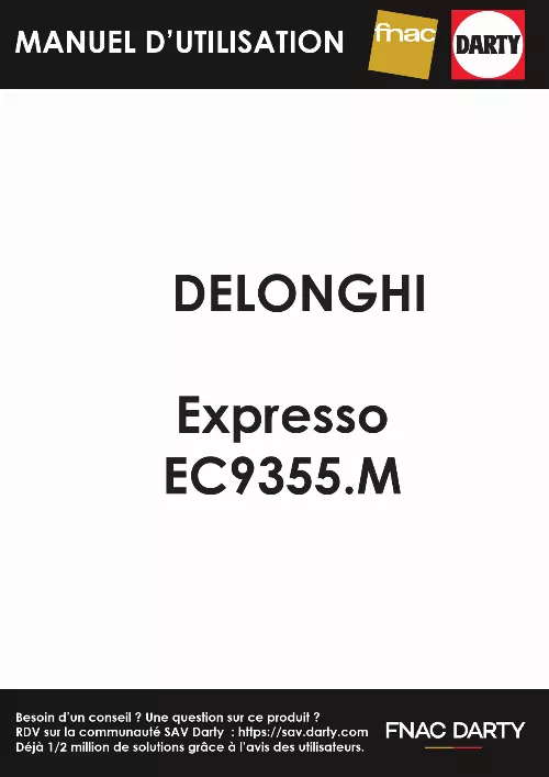 Mode d'emploi DELONGHI EC9355.M
