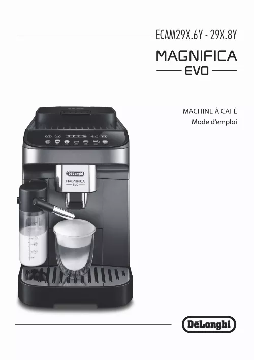 Mode d'emploi DELONGHI ECAM 290.61