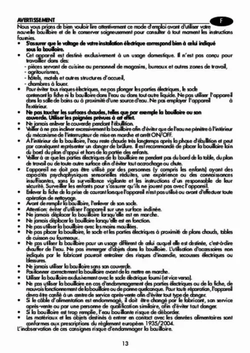 Mode d'emploi DELONGHI ICONA KBOV 2001.BG