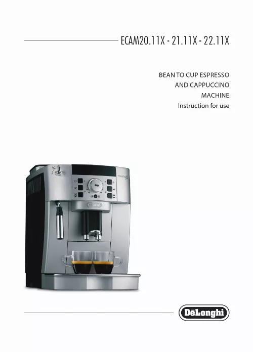 Mode d'emploi DELONGHI MAGNIFICA ECAM 22.115