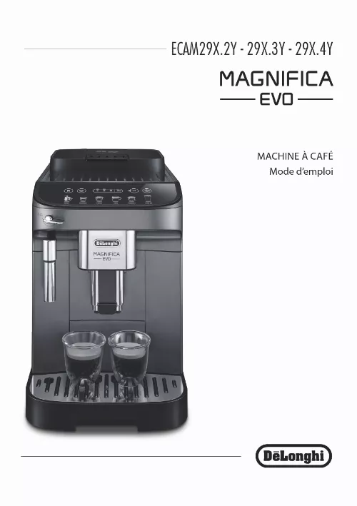 Mode d'emploi DELONGHI MAGNIFICA EVO