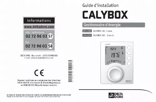 Mode d'emploi DELTA DORE CALLYBOX