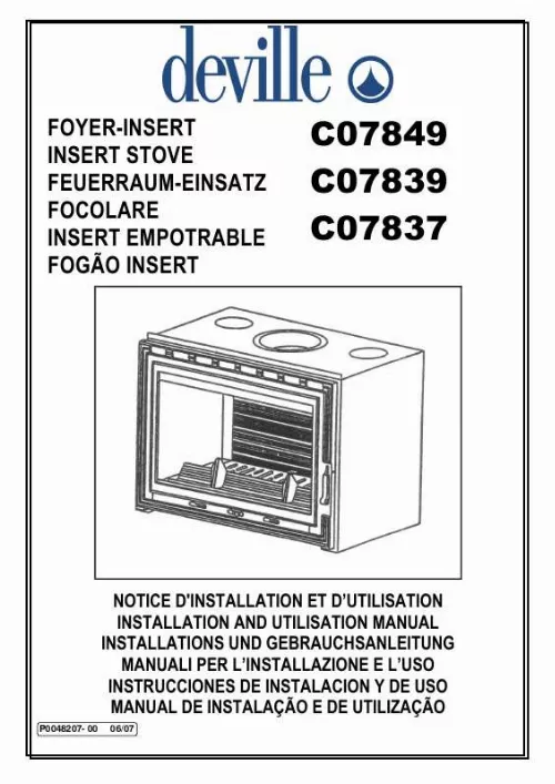 Mode d'emploi DEVILLE C07849