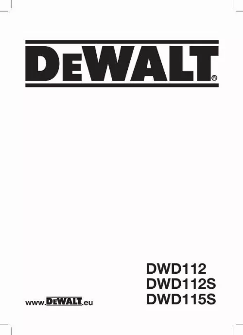 Mode d'emploi DEWALT DWD115K