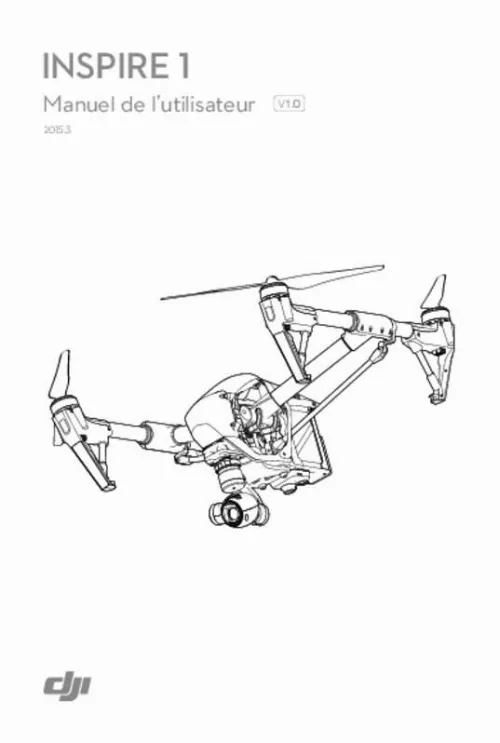 Mode d'emploi DJI INSPIRE 1 PRO