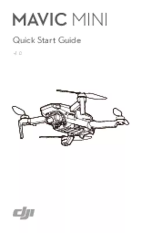 Mode d'emploi DJI MAVIC MINI