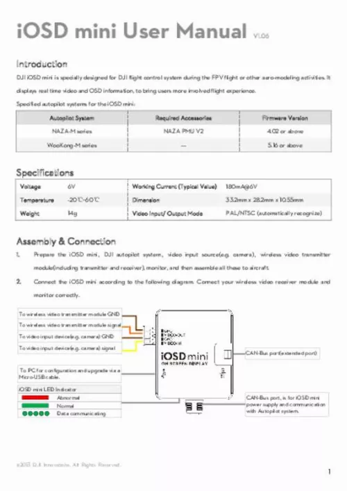 Mode d'emploi DJI MINI 2 FLY MORE COMBO RTF